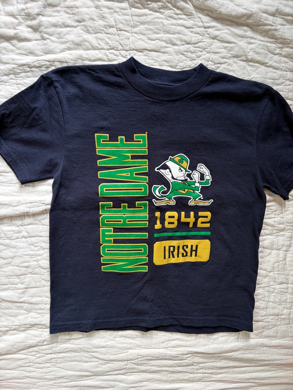 Notre Dame Youth T-Shirt, Vintage Y2K